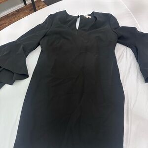 Milly Black Long Sleeve Dress